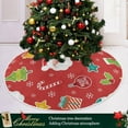 thumbnail image 6 of Coolnut Christmas Tree Skirt Santa Xmas Tree Skirt, Floor Door Round Mat Decorations for Holiday Party Home Christmas Day Ornaments,35.4", 6 of 6