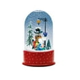 thumbnail image 3 of Northlight Lighted Snowman with Street Light Snowing Christmas Globe - 11.75", 3 of 6