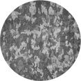 thumbnail image 1 of Ahgly Company Machine Washable Indoor Round Transitional Dark Gray Area Rugs, 6' Round, 1 of 7