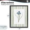 thumbnail image 4 of Stupell Industries Traditional Spring Iris And Stripes Black Floating Frame Canvas Art, 17 x 21, by Nan, 4 of 8