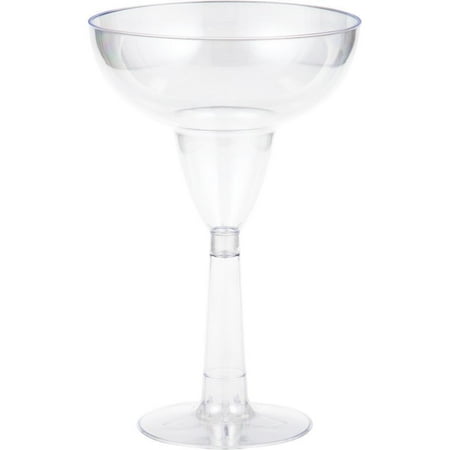 Creative Converting Plastic Margarita Glasses, 12 Oz., 4 ct