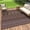 BL-Beige & Brown, variant on SIXHOME Outdoor Rug 5'x8' Waterproof Patio Rug Reversible Indoor Outdoor Rug Lightweight Plastic Straw Rug for RV Camping Deck Balcony Boho Porch Decor Dark Grey and White