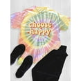 thumbnail image 3 of Choose Happy Groovy Style Tie Dye Spiral Men -Image by Shutterstock, Male Large, 3 of 4
