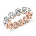 thumbnail image 3 of Round Shape Lab Grown Diamond Dream Bazel Eternity Ring For Women | 5 Carat IGI Certified 14K Rose Gold | FG-VS Quality Friendly Diamonds Eternity Ring Size 5, 3 of 5