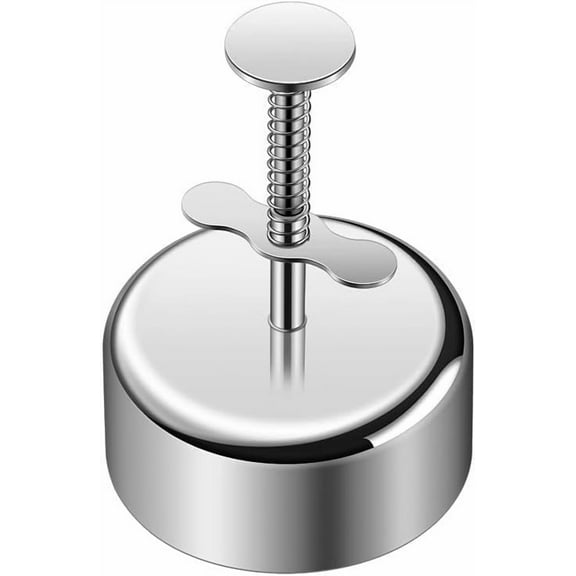 CZQ 304 Stainless Steel Cookie Press with Spring Handle, Large Heavy-Duty Pastry Molder for Baking, Ensaymada, Mooncakes, and Shortbread – Easy Release & Durable