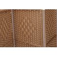thumbnail image 3 of Mecor 6 ft. Tall-Extra Wide-Diamond Weave Fiber Room Divider,Double Hinged,6 Panel Room Divider/Screen, Room Dividers and Folding Privacy Screens 6 Panel, Freestanding Room Dividers-Natural, 6 Panel, 3 of 5