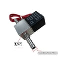 thumbnail image 4 of Válvula de compresor de 1/4" normalmente cerrada, válvulas solenoides neumáticas de aluminio, voltaje de CC de 12 V, 24 V, 110 V y 220 V, 2 vías para aire, agua y aceite, 4 of 5