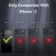 thumbnail image 4 of Funda Case MYBAT Maverick Mag clip para iPhone 17 - Gris con mica, 4 of 10
