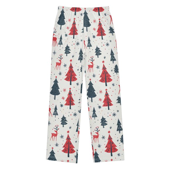 joogoo Christmas Tree Reindeer Pajama Pants Pj Bottoms Sleepwear Lounge L