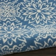 thumbnail image 5 of Walmart Bliss Modern Floral Ivory/Blue 5'3" x Round Area Rug, (5' Round), 5 of 6