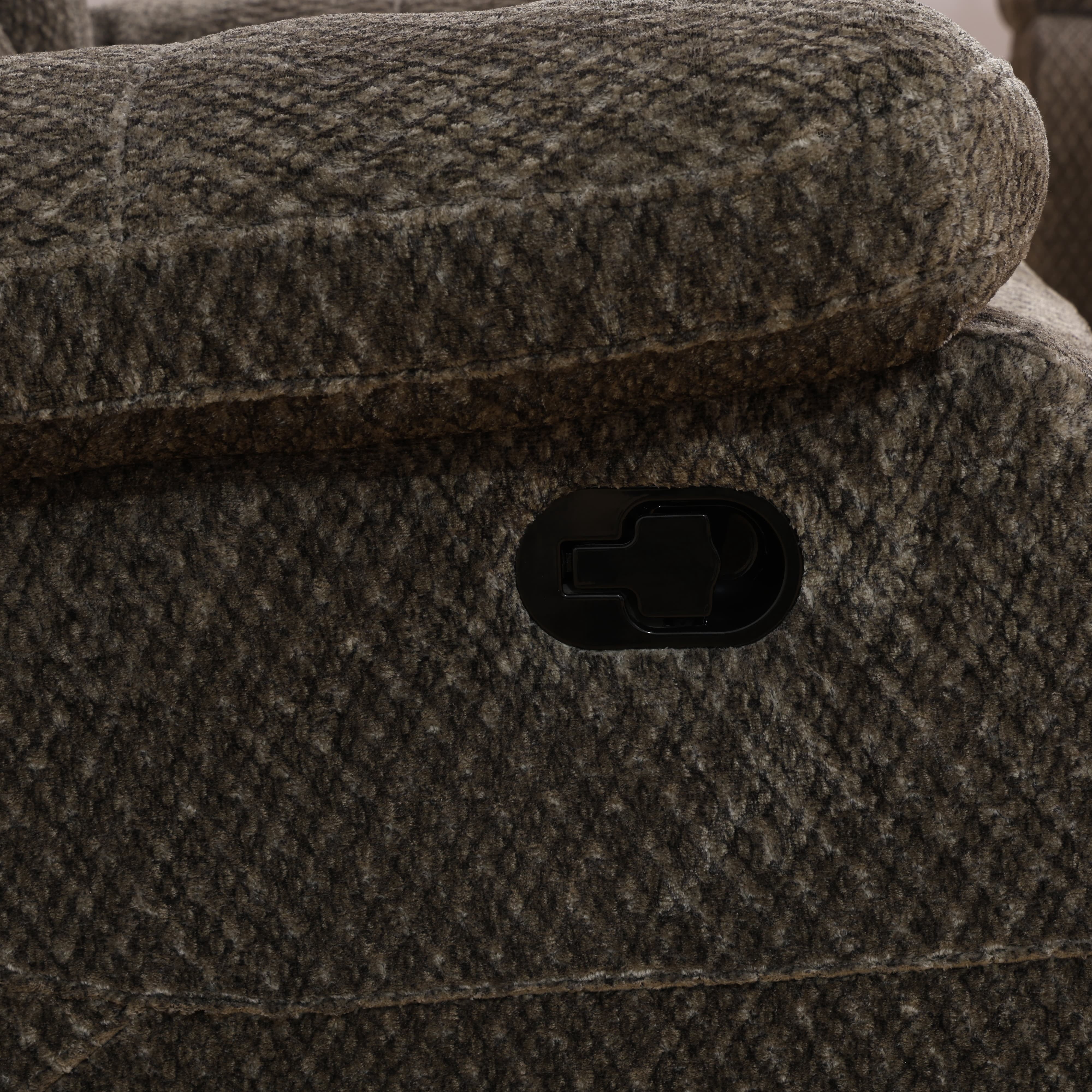 MAYEERTY Recliner Chair, Corduroy Fabric Reclining Chair with Adjustable Backrest for Living Room, Dark Brown