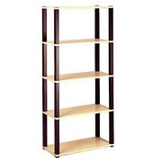Open 5 - Shelf Standard Bookcase, Multiple Finishes