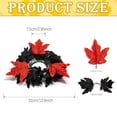 thumbnail image 3 of CPHDW7 Patriotic Wreath, Artificial Fall Candle Ring with Maple Leaves and Sunflowers, Autumn Decor for Kitchen Cabinet Mantel, 3 of 8