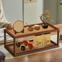 InsCrazy Tabletop Shelf Desktop Shelf Layer Water Cup Cosmetic Small Storage for Office, Living Room, Kitchen, Bathroom, Dorm