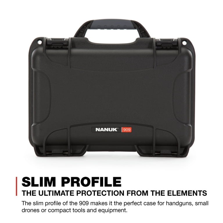 Nanuk 909 Waterproof Professional Pistol/Gun Case, Military