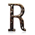 thumbnail image 2 of 5.5 Inch House Numbers & Letters, Highly Visible Cast Iron Metal Home Address Number for Street Office Mailbox, Antique Brass (Letter R), 2 of 10