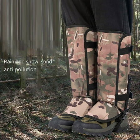 DEYISI Adjustable Waterproof Leg Gaiters For Cold Weather Hiking And Climbing