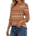 thumbnail image 4 of Fantaslook Roll Up Blouses for Women Dressy Casual Long Sleeve Tunic Tops V Neck Shirts Work Blouses, 4 of 9