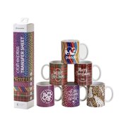 Craft Express Sublimation Pattern Transfer Sheets - Assorted 2, 12 x 12, Pkg of 6
