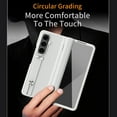 thumbnail image 3 of Slim Case for Samsung Galaxy Z Fold 7 [Built-in Screen Protector], Finger Ring Buckle Kickstand PU Leather [Comfortable Touch] Cover, Shockproof Full Protective Case for Galaxy Z Fold 7, White, 3 of 7