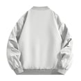 thumbnail image 4 of Mens Bomber Jacket Lightweight Thin Windbreaker Jackets Casual Summer Coats with Zipper Pockets Gray XXL, 4 of 7