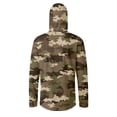 thumbnail image 6 of Fishing Camo Shirts for Men Upf 50+ UV Rash Guard Sun Shirts Long Sleeve Fishing Lightweight Cooling Hoodies with Face Cover,Brown L, 6 of 6