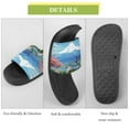 thumbnail image 7 of GZHJMY Stylish Slides for Women Men, Cartoon Japan Mount Fuji In The Afternoon Soft Flexible Slip-on Sandals Slippers, 7 of 7