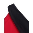 thumbnail image 3 of hirigin Women Bandeau Off-shoulder Tops Contrast Color Sleeveless Tops/ High Waist Long Skirt Streetwear Club Wear, 3 of 5