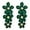 Green, variant on Bohemian Daisy Flower Matte Floral Petal Drop Dangle Earrings Layered Tiered for Women Chic Boho Wedding Jewelry
