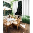 thumbnail image 5 of nqOlkjepod Outdoor Curtains for Patio Waterproof, Green Ombre Outdoor Privacy Panels Grommet, Summer Minimalist Ocean Waves Blackout Outside Curtains for Porch/Cabana/Pergola/Gazebo 54"x84", 1 Panel, 5 of 8
