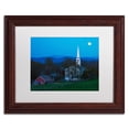 thumbnail image 2 of Trademark Fine Art "Moonrise at Peacham" Canvas Art by Michael Blanchette Photography White Matte, Wood Frame, 2 of 3