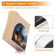 thumbnail image 4 of Qxltty Wizard Hat Skull Acrylic Napkin Holder Set of 1 Transparent Dining Table Kitchen Cafeteria Home Decor 4.1x4.9x1.97in, 4 of 9