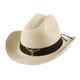 thumbnail image 4 of Sombrero de vaquero occidental de moda decorar traje de sombrero de protección solar para la playa Beige jinwen Sombrero de vaquero, 4 of 8