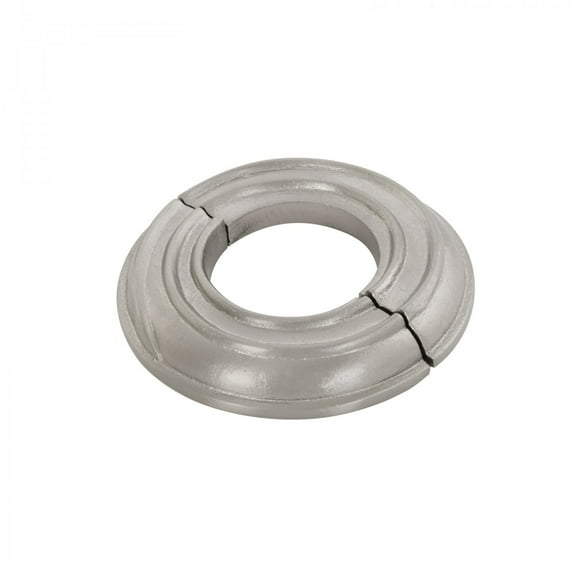 Spiral Radiator Flange Satin Finish 1-1/2" (IPS) pipe flange: 1-7/8" inside diameter; 3-7/8" outside diameter