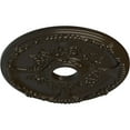 thumbnail image 3 of Ekena Millwork 18"OD x 3 1/2"ID x 1 3/8"P Antioch Ceiling Medallion (Fits Canopies up to 3 1/2"), Hand-Painted Stone Hearth, 3 of 5