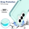 thumbnail image 6 of Defender Case for Samsung Galaxy S26 Plus 5G 6.7", Dual Layer PC+TPU Rugged Shockproof Full Body Protective Cover,Light Green,For Galaxy S26 Plus 5G, 6 of 6