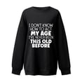 thumbnail image 4 of Xdegoge Womens Crewneck Sweatshirt with Pocket Casual Oversized Sweatshirt Oversized 2025 Knit Tops Sudaderas Y Hoodies De Moda Para Mujer Black M, 4 of 6