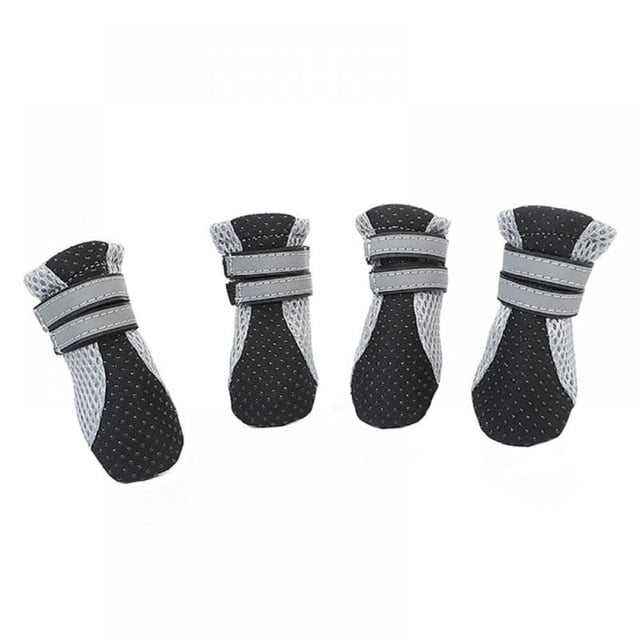 Dog Boots Reflective Lightweight Pet Dog Shoes Paw Protector With Anti-Slip Sole For Small and Big Dogs