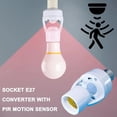 thumbnail image 4 of Adaptador de Portalámparas Inteligente con Sensor de Movimiento PIR E27, Encendido y Apagado Automático con Inducción por Radar e Infrarrojos Ajustables., 4 of 5