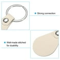 thumbnail image 4 of Uxcell Leather Key Fob Kit, 20 Pack PU Leather Key Fob Blanks and Key Rings for Laser Engraving, White, 4 of 6