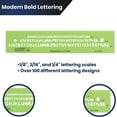 thumbnail image 5 of Pacific Arc - Modern Bold Lettering Template Guide - With 1/8 To 1/4 Inch Letters, 5 of 6