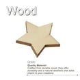 thumbnail image 4 of Uxcell 35mm Wooden Stars, 300 Pack Unfinished Wood Stars Blank Wooden Cutouts Ornaments Natural Wood Pieces, 4 of 5