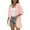 Pink, variant on Women's Casual Three Quarter Sleeve Cardigan, Open Front Loose Fit Light Thin Design Ideal For Air Condition Room Loose Hem Brings Relaxed Comfortable Feeling Simple Solid Colo, Black L