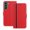 Red, variant on Allytechgroup Flip Wallet Phone Case for Samsung Galaxy S22 Plus, RFID Blocking PU Leather Built-in Credit Card Slot Stand Shockproof Full Body Protective for Samsung Galaxy S22 Plus, Red