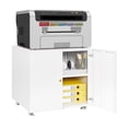 thumbnail image 2 of Kojooin Large Metal Printer Stand with Adjustable Shelf, Mobile Filing Cabinet on Locking Wheels for Home Office Use, 2 of 8