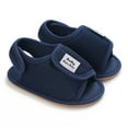 thumbnail image 2 of Ketyyh-chn99 Baby Girls' Clothing & Shoes Toddler Kids Baby Girls Shoes Floral PU Leather Shoes With Rubber Sole Anti-Slip Blue,5, 2 of 5