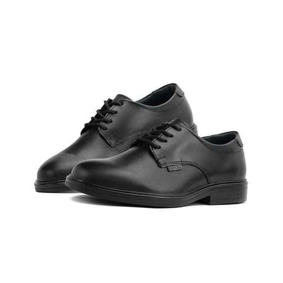 Zapato Escolar Para Niño Formal Piel Antiderrapante Negro negro 19
