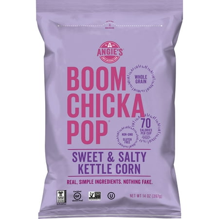 Angie's BOOMCHICKAPOP Sweet & Salty Kettle Corn Popcorn, 14 (Best Sweet And Salty Popcorn)