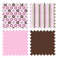 thumbnail image 4 of Bacati - Mod Dots/Stripes Pink/Beige/Fuchsia/Chocolate Musical Baby Crib Mobile, 4 of 6