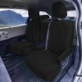 thumbnail image 3 of For 2021-2024 Toyota Sienna FH Group Neoprene Custom Fit Waterproof Car Seat Covers - Black 2nd Row for 7 Passenger, 3 of 5